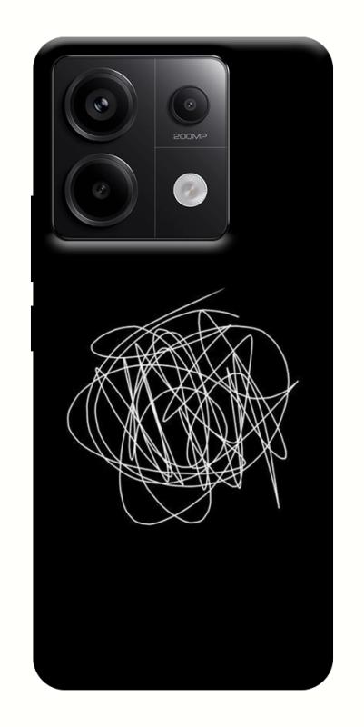 Чохол itsPrint Scribble для Xiaomi Redmi Note 13 Pro 4G, black, купити оптом з доставкою