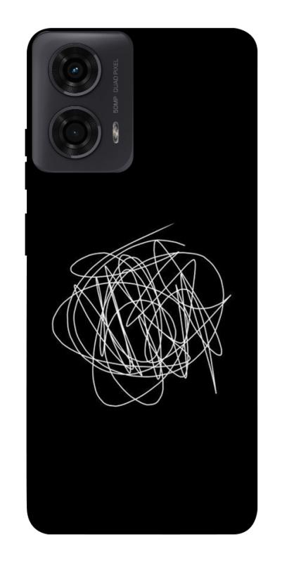 Чохол itsPrint Scribble для Motorola Moto G24, black, купити оптом з доставкою