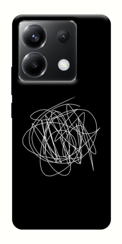 Чохол itsPrint Scribble для Xiaomi Poco X6, black, купити оптом з доставкою