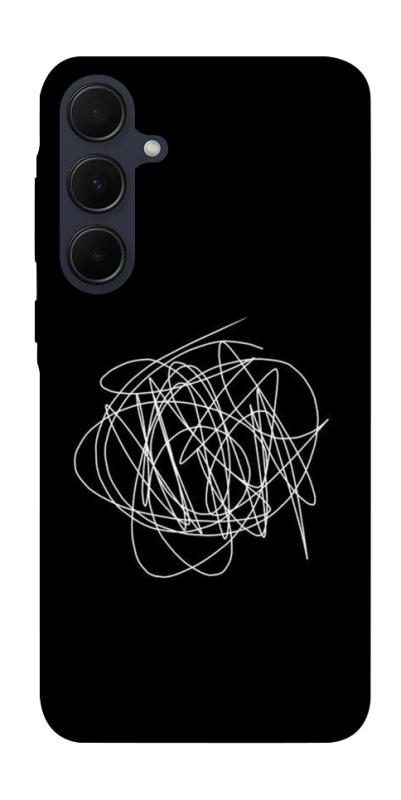 Чохол itsPrint Scribble для Samsung Galaxy A35, black, купити оптом з доставкою