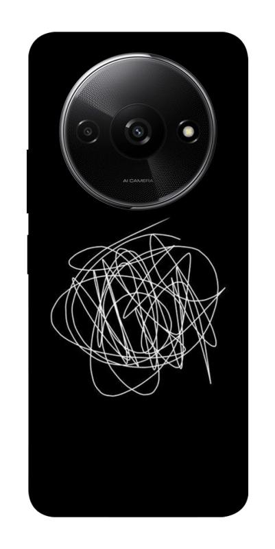 Чохол itsPrint Scribble для Xiaomi Redmi A3, black, купити оптом з доставкою
