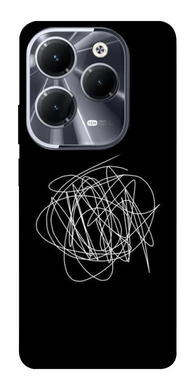 Чехол itsPrint Scribble для Infinix Hot 40, black, купить оптом с доставкой
