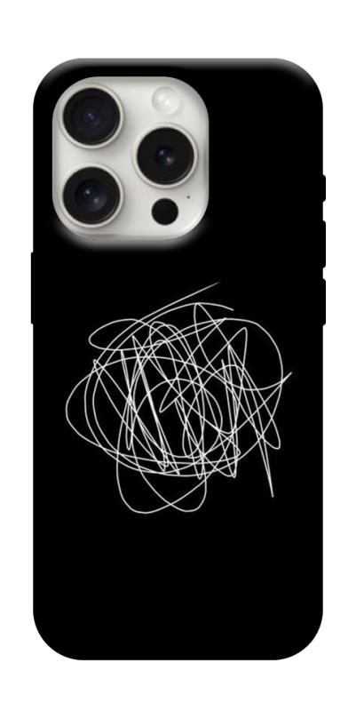 Чохол itsPrint Scribble для Apple iPhone 16 Pro Max (6.9"), black, купити оптом з доставкою