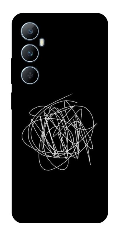 Чохол itsPrint Scribble для Realme C65 4G, black, купити оптом з доставкою
