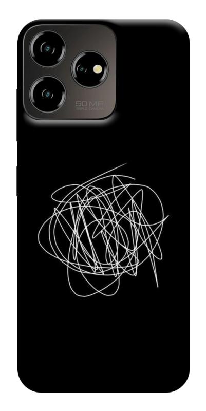 Чохол itsPrint Scribble для ZTE Blade V50 Desing 4G, black, купити оптом з доставкою