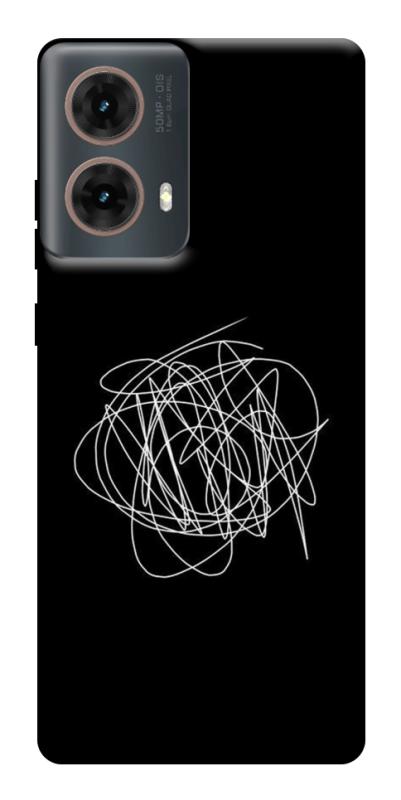 Чехол itsPrint Scribble для Motorola Moto G85, black, купить оптом с доставкой