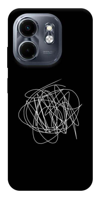 Чохол itsPrint Scribble для Infinix Smart 9 4G / Hot 50i, black, купити оптом з доставкою