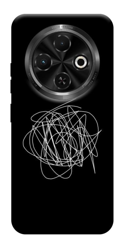 Чохол itsPrint Scribble для TECNO Spark 30C, black, купити оптом з доставкою