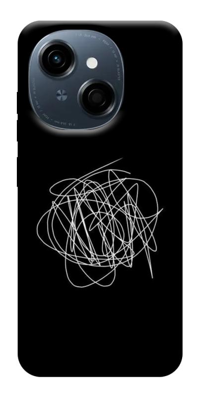 Чохол itsPrint Scribble для TECNO Spark Go 1, black, купити оптом з доставкою