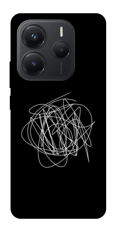 Чехол itsPrint Scribble для Xiaomi Redmi Note 14 5G, black, купить оптом с доставкой