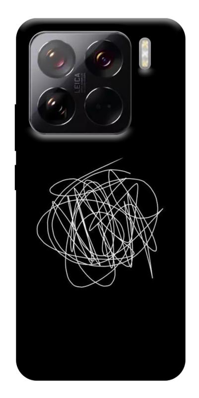 Чехол itsPrint Scribble для Xiaomi 15 Pro, black, купить оптом с доставкой