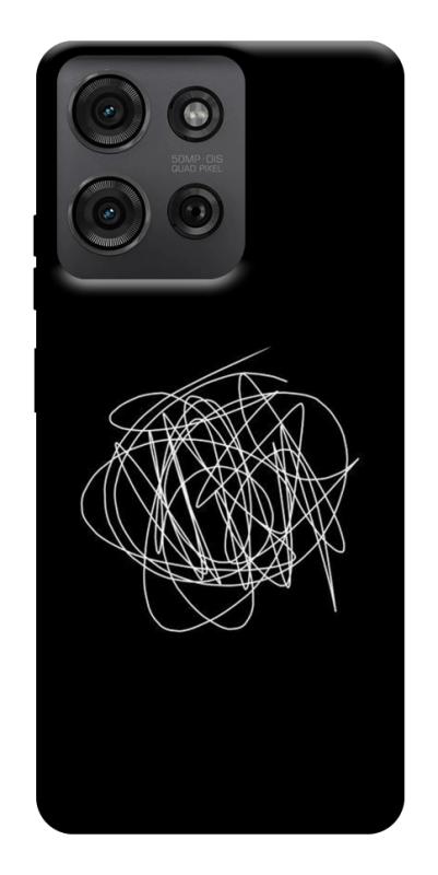 Чохол itsPrint Scribble для Motorola Moto G75 5G, black, купити оптом з доставкою