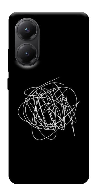 Чехол itsPrint Scribble для Xiaomi Poco X7 Pro, black, купить оптом с доставкой