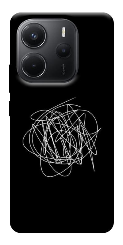Чохол itsPrint Scribble для Xiaomi Redmi Note 14 4G (Int. version), black, купити оптом з доставкою