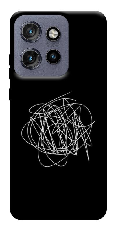 Чохол itsPrint Scribble для Motorola Edge 50 Neo, black, купити оптом з доставкою