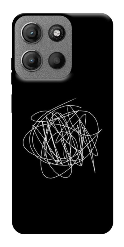 Чохол itsPrint Scribble для Motorola Moto G15 4G, black, купити оптом з доставкою