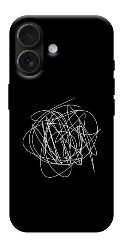 Чохол itsPrint Scribble для Apple iPhone 17 (6.3"), black, купити оптом з доставкою