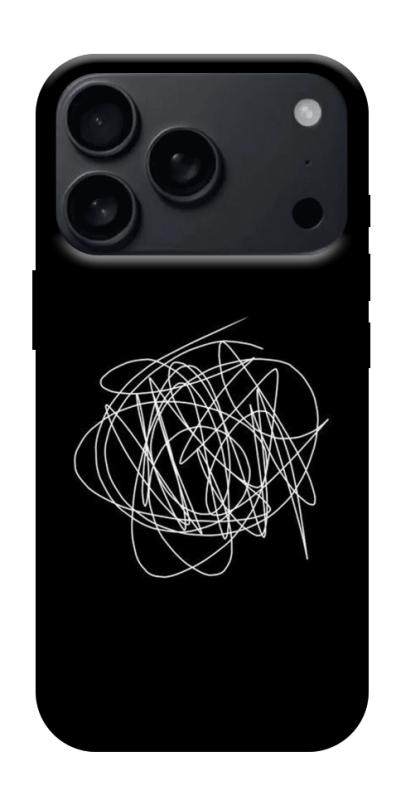 Чохол itsPrint Scribble для Apple iPhone 17 Pro (6.3"), black, купити оптом з доставкою