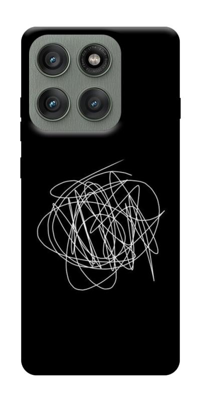 Чохол itsPrint Scribble для Motorola Edge 60 Pro, black, купити оптом з доставкою