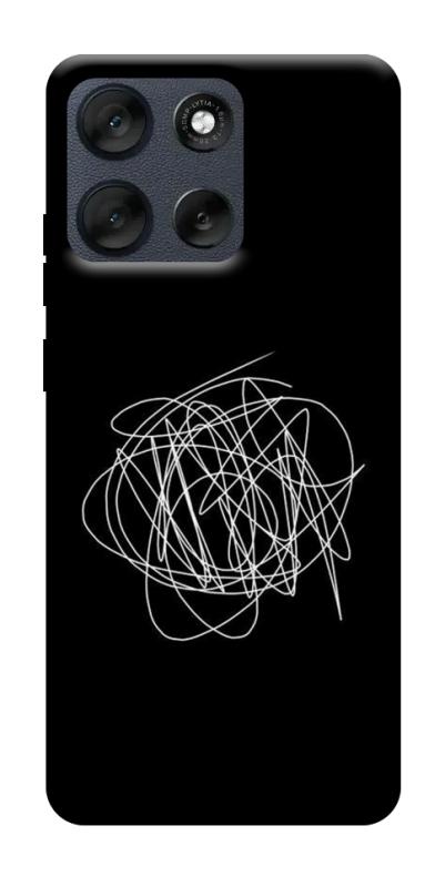 Чехол itsPrint Scribble для Motorola Moto G56 5G, black, купить оптом с доставкой