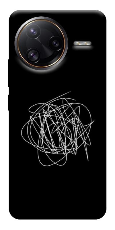 Чехол itsPrint Scribble для Xiaomi Poco F7, black, купить оптом с доставкой