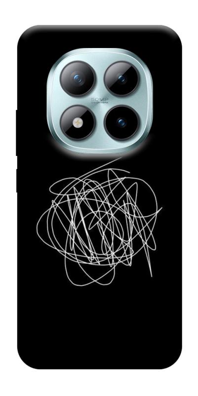 Чехол itsPrint Scribble для Xiaomi Redmi Note 15 Pro 5G, black, купить оптом с доставкой