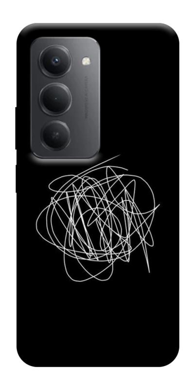 Чехол itsPrint Scribble для Xiaomi Redmi 15 4G (Global) / 5G, black, купить оптом с доставкой