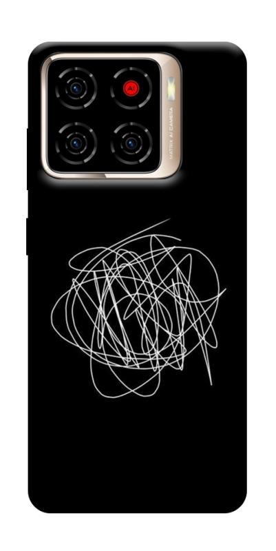 Чохол itsPrint Scribble для ZTE Blade A56, black, купити оптом з доставкою