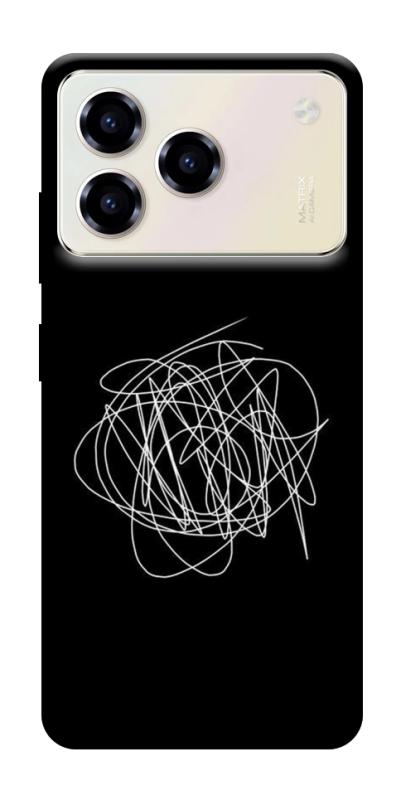 Чохол itsPrint Scribble для ZTE Blade A76, black, купити оптом з доставкою