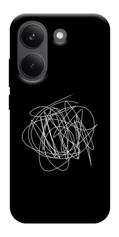 Чохол itsPrint Scribble для Xiaomi Poco X8 Pro, black, купити оптом з доставкою