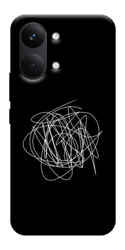 Чехол itsPrint Scribble для Xiaomi Poco X8 Pro Max, black, купить оптом с доставкой