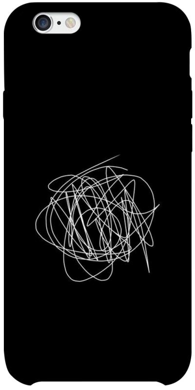 Чехол itsPrint Scribble для Apple iPhone 6/6s plus (5.5"), black, купить оптом с доставкой