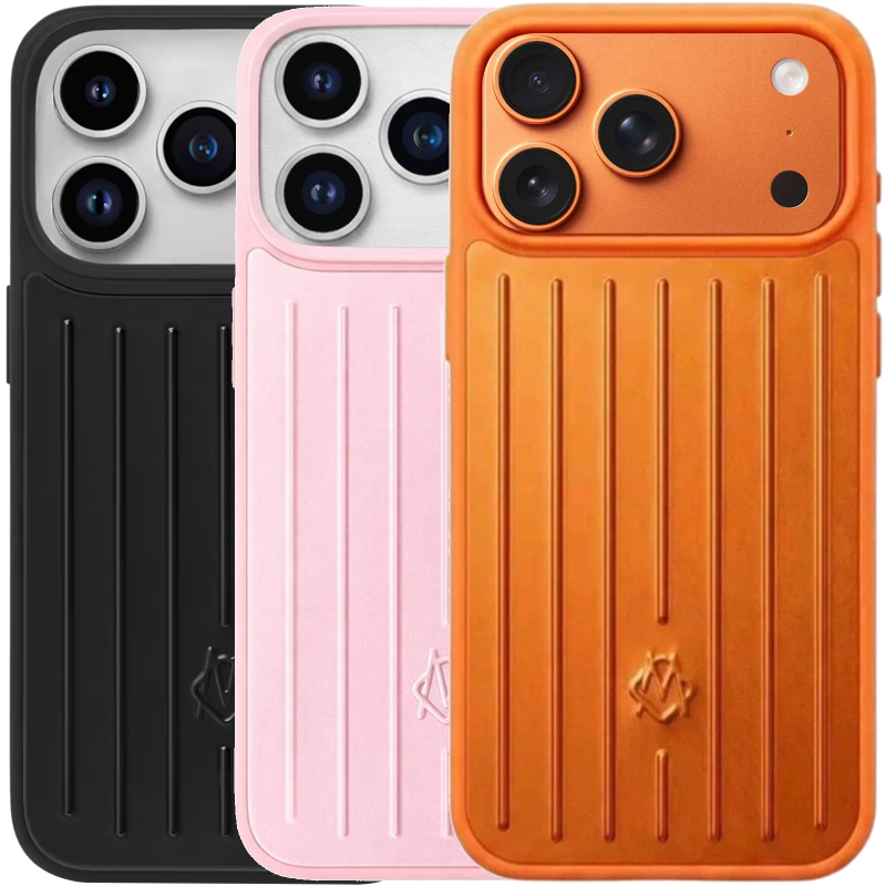 Чехол TPU+Metal Rimowa Style (AAA) для Apple iPhone 17 Pro / 18 Pro (6.3"), Металл, купить оптом с доставкой