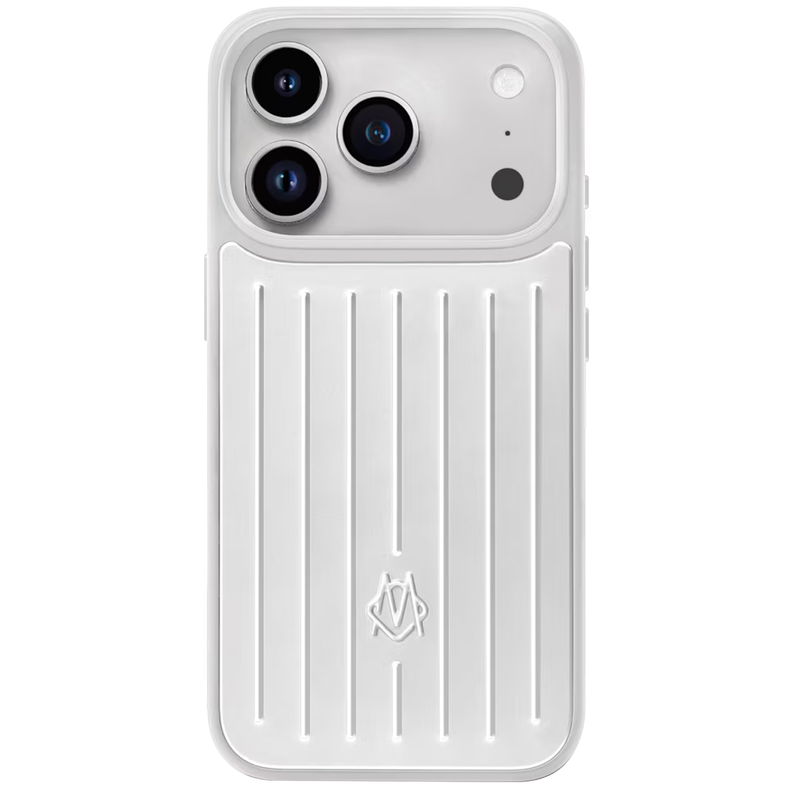 Чехол TPU+Metal Rimowa Style (AAA) для Apple iPhone 17 Pro / 18 Pro (6.3"), Silver, Металл, купить оптом с доставкой