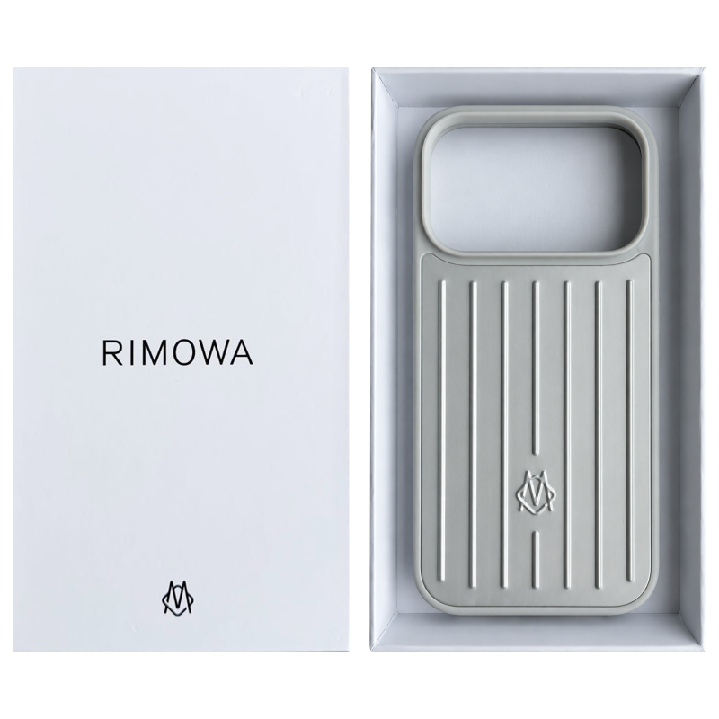 Чехол TPU+Metal Rimowa Style (AAA) для Apple iPhone 17 Pro Max / 18 Pro Max (6.9"), Silver 2, Металл, купить оптом с доставкой