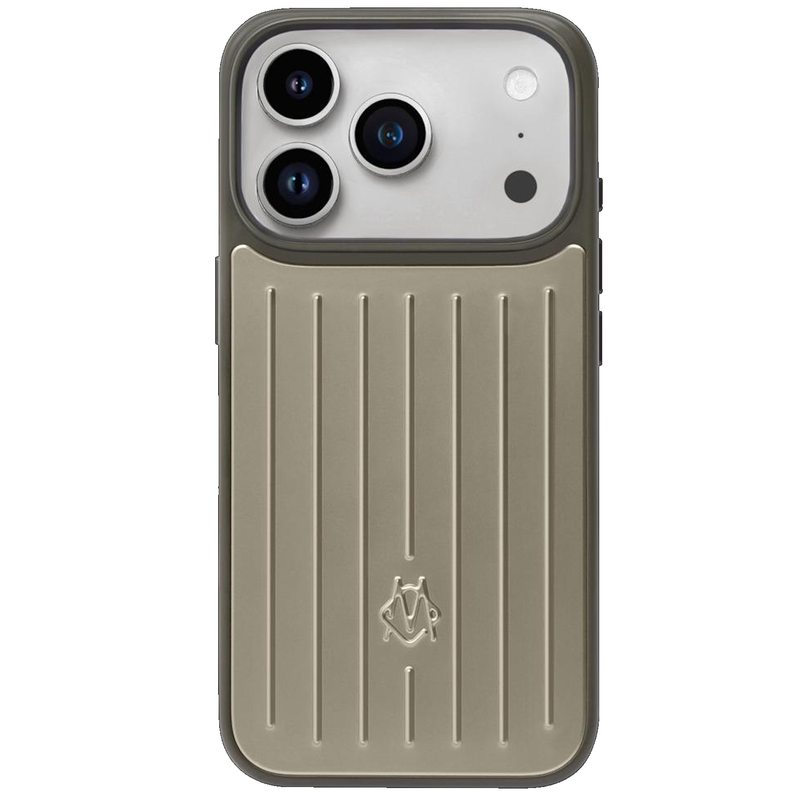 Чехол TPU+Metal Rimowa Style (AAA) для Apple iPhone 17 Pro Max / 18 Pro Max (6.9"), Titanium, Металл, купить оптом с доставкой