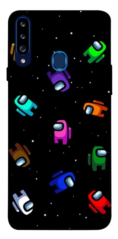 Чохол itsPrint Among us pattern для Samsung Galaxy A20s, ігри, купити оптом з доставкою