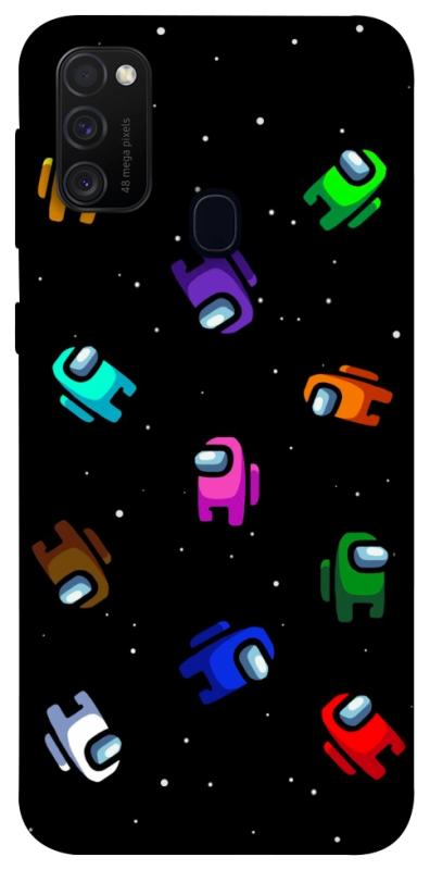 Чохол itsPrint Among us pattern для Samsung Galaxy M30s / M21, ігри, купити оптом з доставкою