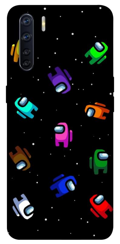 Чохол itsPrint Among us pattern для Oppo A91, ігри, купити оптом з доставкою