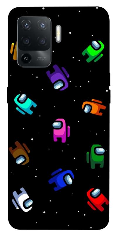 Чехол itsPrint Among us pattern для Oppo Reno 5 Lite, игры, купить оптом с доставкой