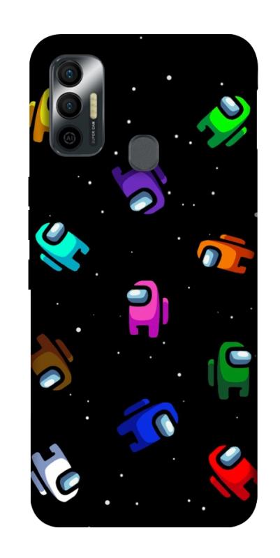 Чехол itsPrint Among us pattern для TECNO Spark 7, игры, купить оптом с доставкой