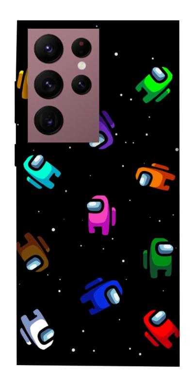 Чохол itsPrint Among us pattern для Samsung Galaxy S22 Ultra, ігри, купити оптом з доставкою