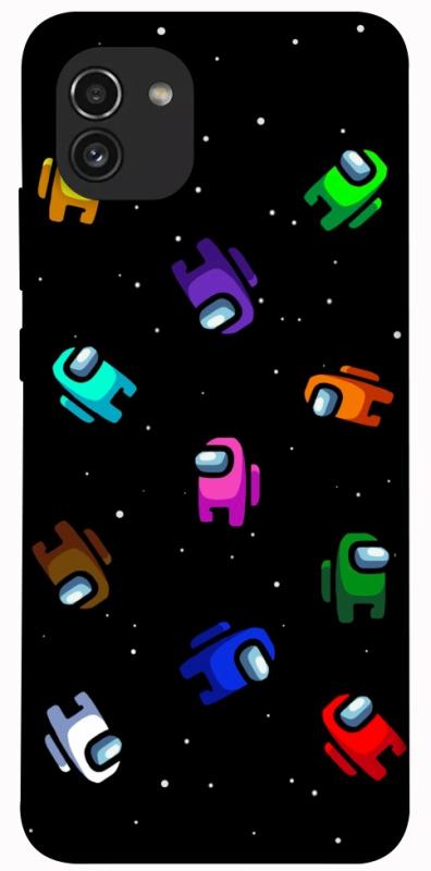 Чехол itsPrint Among us pattern для Samsung Galaxy A03, игры, купить оптом с доставкой