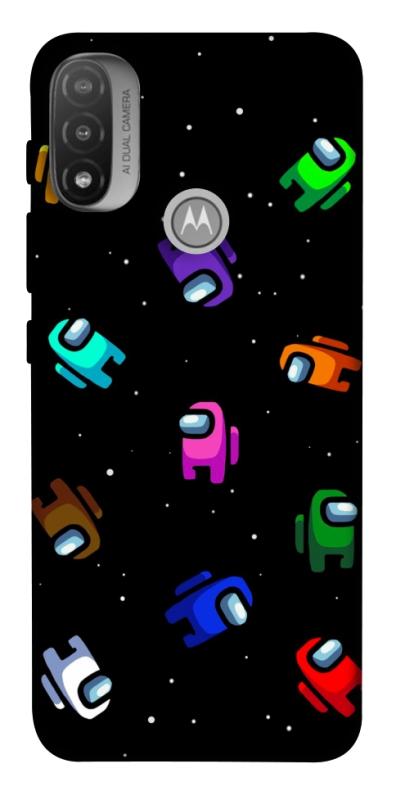 Чехол itsPrint Among us pattern для Motorola Moto E20, игры, купить оптом с доставкой