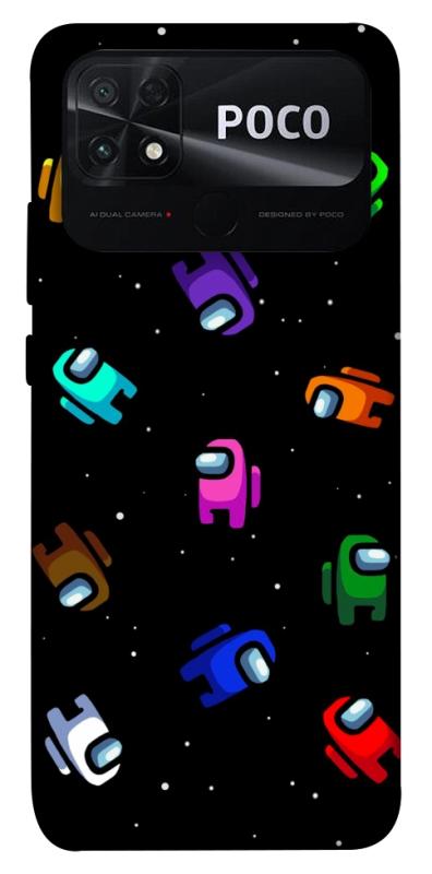 Чехол itsPrint Among us pattern для Xiaomi Poco C40, игры, купить оптом с доставкой