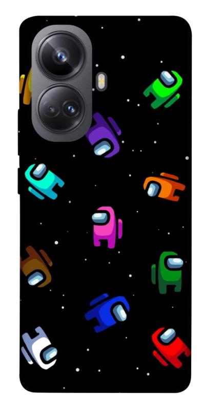 Чохол itsPrint Among us pattern для Realme 10 Pro+, ігри, купити оптом з доставкою