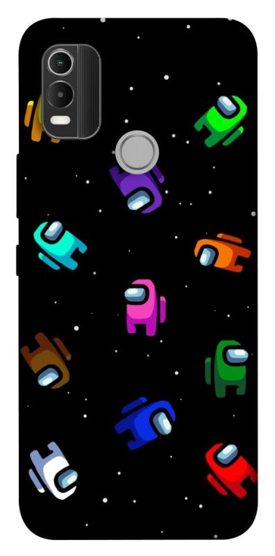 Чехол itsPrint Among us pattern для Nokia C21 Plus, игры, купить оптом с доставкой