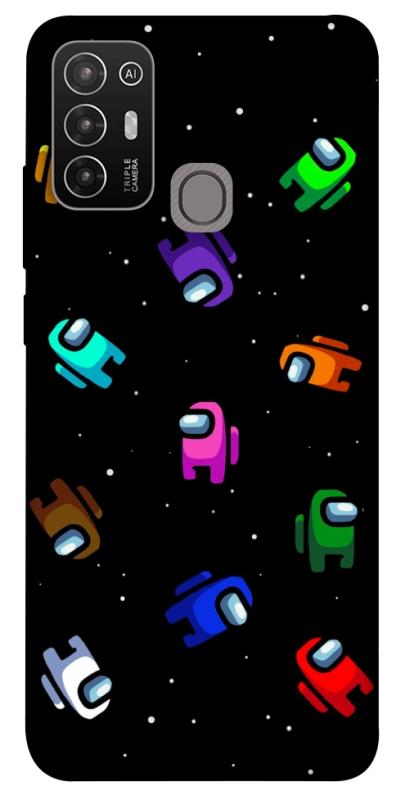 Чехол itsPrint Among us pattern для ZTE Blade A52, игры, купить оптом с доставкой