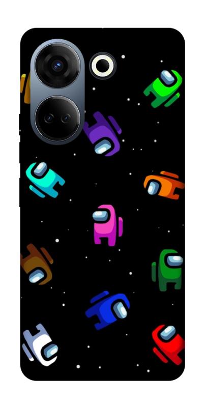 Чехол itsPrint Among us pattern для TECNO Camon 20 Pro (CK7n), игры, купить оптом с доставкой