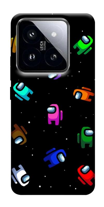 Чехол itsPrint Among us pattern для Xiaomi 14 Pro, игры, купить оптом с доставкой